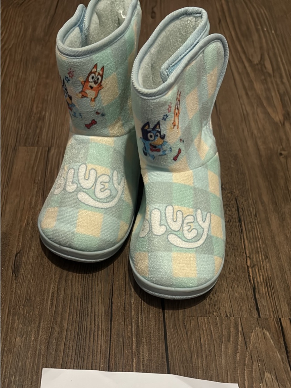 Bluey slipped boots